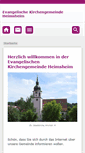 Mobile Screenshot of evkircheheimsheim.de