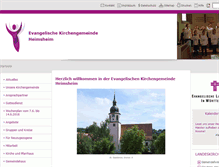 Tablet Screenshot of evkircheheimsheim.de